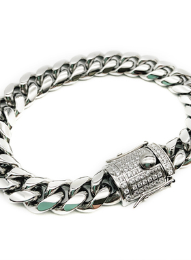 欧美ins个性简约锆石街头古巴