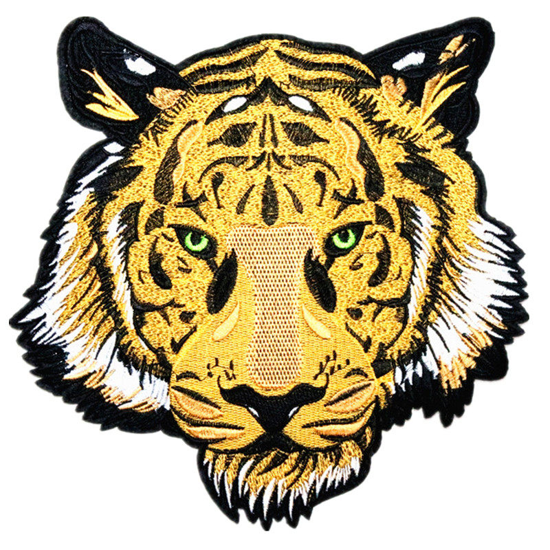 霸气狮子动物布贴 衣服补丁贴布装饰贴花刺绣贴补洞贴手缝贴布