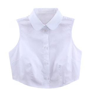 白色纯棉假领子百搭女高档衬衣假领女士秋冬衬衫领配毛衣装饰衣领