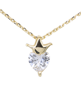 弥音原作爱心小金冠女生首饰项链