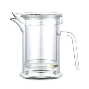 玉兰香耐热玻璃壶花茶壶加厚泡茶器红茶杯绿茶泡鸭嘴侧把茶道配件
