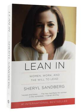 正版 向前一步Lean In 英文原版欢乐颂安迪原型 Facebook首席执行官 Sheryl Sandberg 女性励志硅谷影响力人物 雪莉桑德伯
