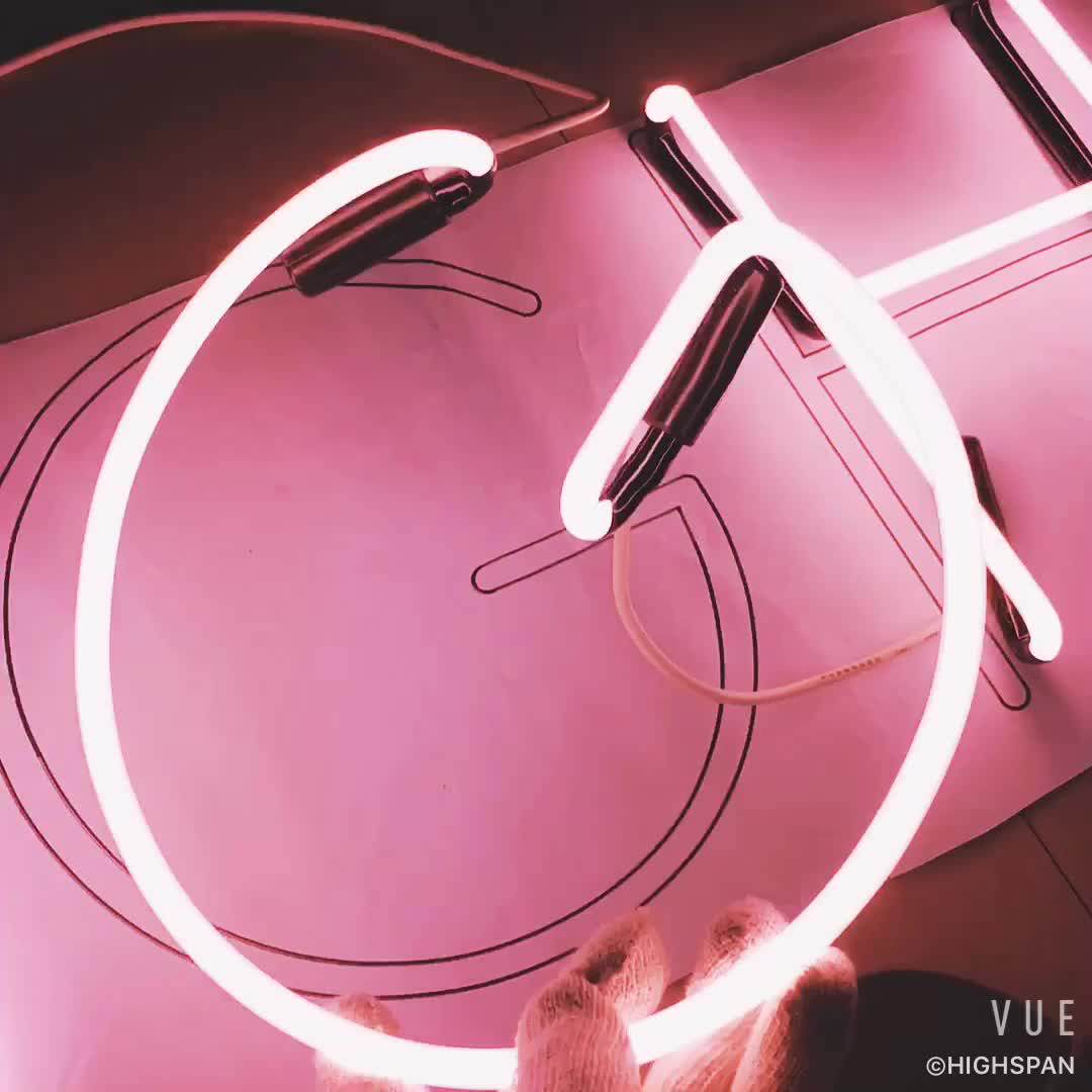 High Voltage 9mm Dia Glass Neon Tubes Neon Lighting Up Letter Sign