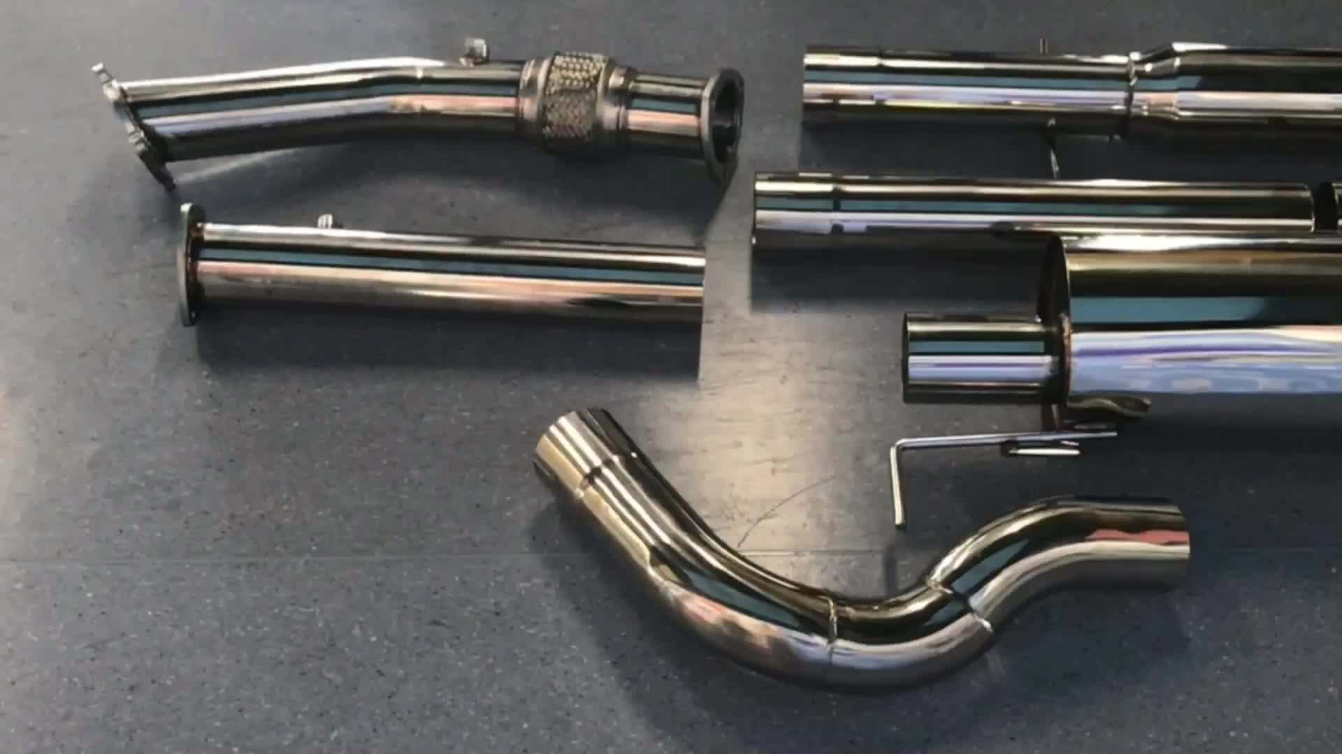 3" Turbo Back Exhaust Catback 1.8t Downpipe For V*w For Golf For G.t.i Mk4 9904 1.8l Buy