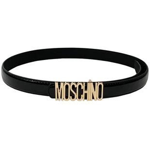 金岔子韩版简约INS风古金色M字母按扣百搭亮皮PU皮带装饰腰带配饰