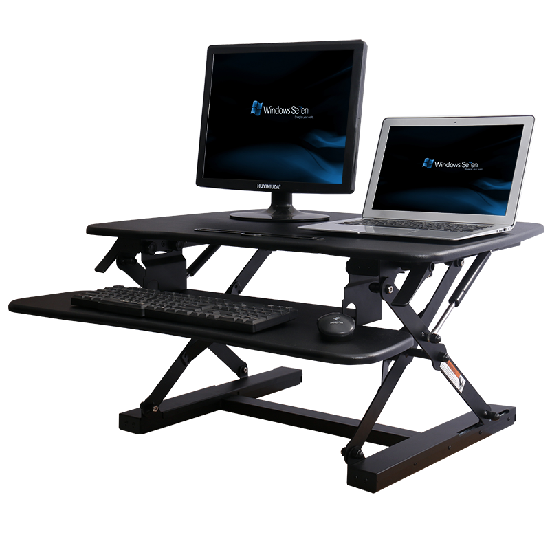 站立式电脑升降桌笔记本办公电脑台免安装桌上桌书桌工作台可折叠