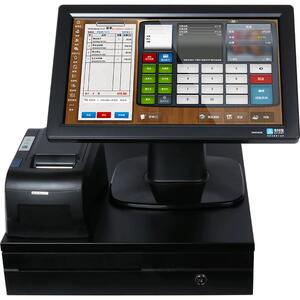 二维火收银机一体机超市收银机触摸屏商场便利店收款机收银系统四核处理器