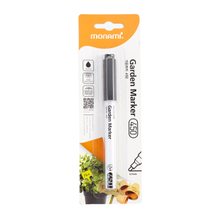 慕那美旗舰店 韩国monami进口园艺盆栽记号笔0.9mm花盆植物标签树杆等耐光耐水性强速干标识Garden Marker450