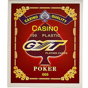 PVC塑料扑克牌填大坑东北斗鸡填坑卜朴克牌正面磨砂防水9-A双副装