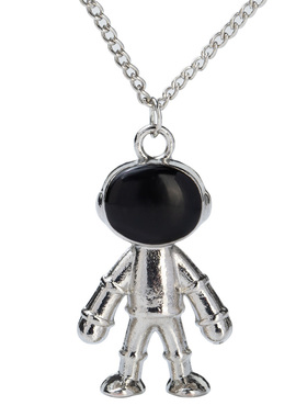 太空人宇航员钛钢情侣饰品挂件