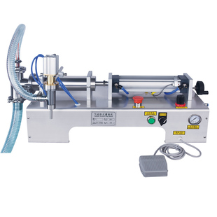 冠驰卧式气动粘稠液体灌装机 食用油洗衣液辣椒酱定量分装机 润滑油白酒酱料自动罐装机化妆品定量膏体包装机