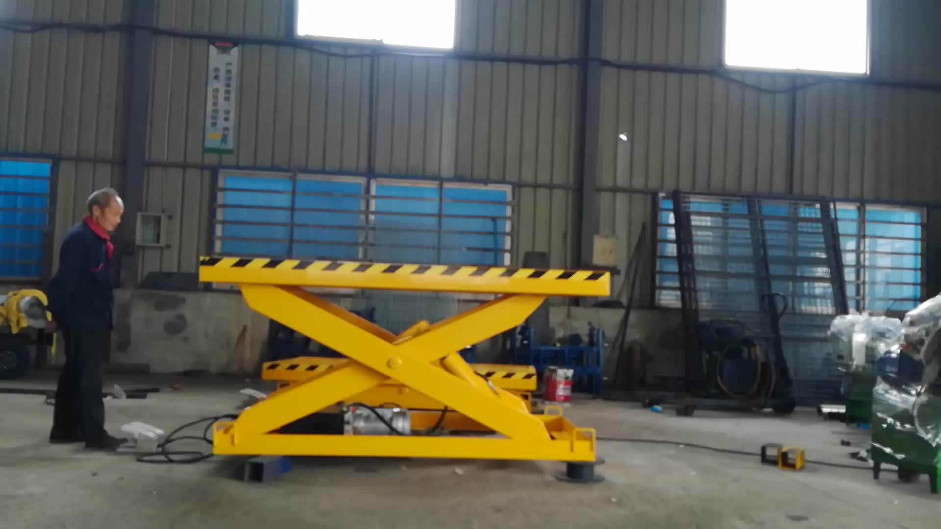 Middle Rise Hydraulic Portable Car Lift/small Scissor Movable Car Lift