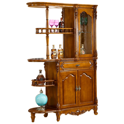 玄关柜粤港家具欧式橡木雕花