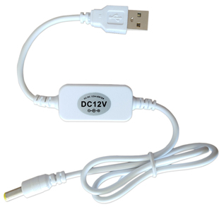 USB升压线充电宝5V升12V1.5A 1A 0.5A光猫路由器连接电源线