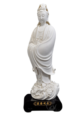 收藏品17寸仿何渡海德化何朝宗