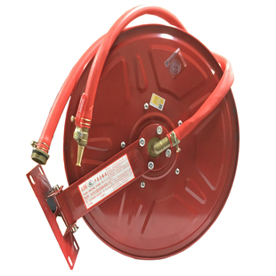 消防卷盘水带水管软管20/25/30米栓箱自救水管转盘器材圈盘国标管