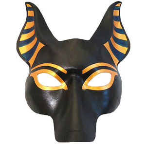 阿努比斯狗头面具牛皮订制纯手工制作藏品装饰