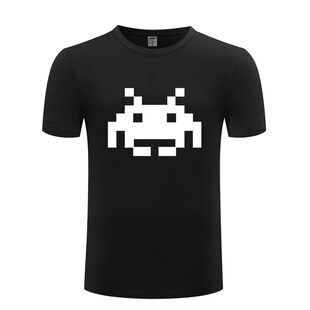 新款纯棉男式短袖T恤 Space Invader 太空侵略者 游戏 厂家直销