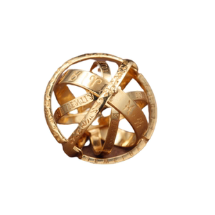 古董复刻！满满爱情，天文球戒指18K金精工手作！