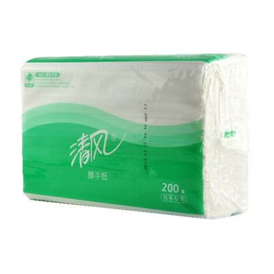 清风200抽三折包邮擦手纸