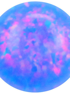 圆形平底蓝色欧美风裸石