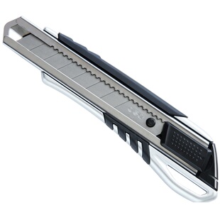 得力2057美工刀大号锌合金美术刀金属刀壳裁纸刀锋利安全裁剪