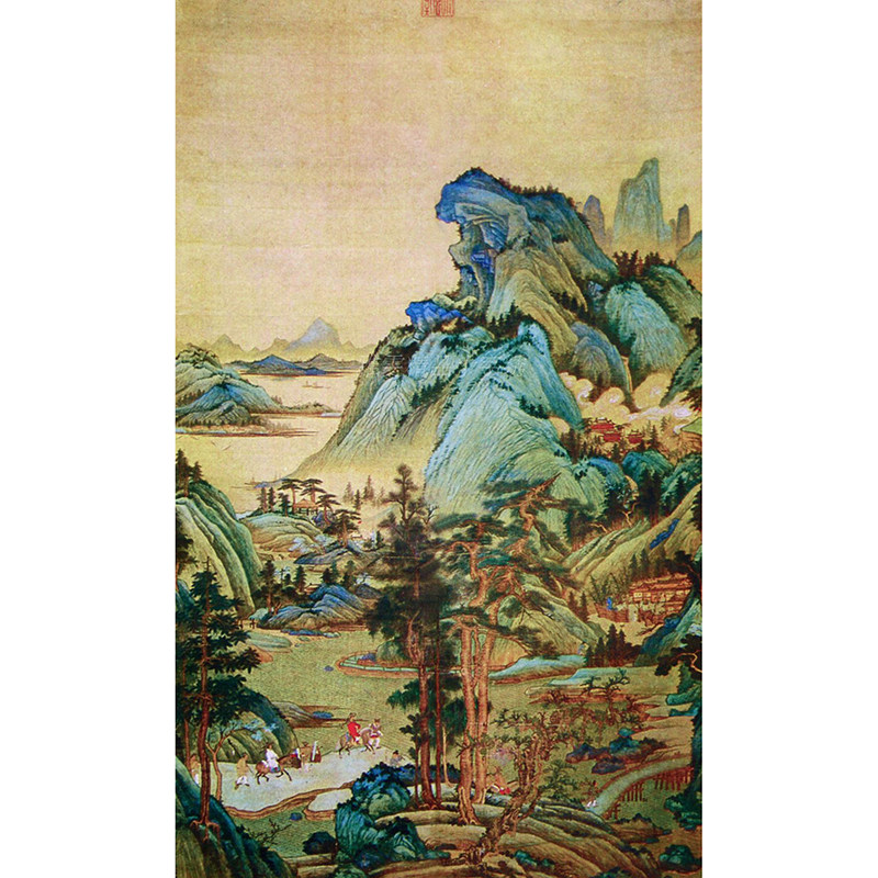 精准印花十字绣客厅大画DMC玄关