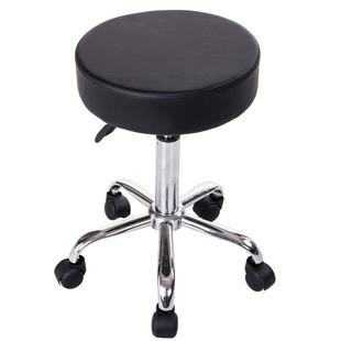 可升降圆凳吧台椅美容大工凳子美甲凳技师凳可旋转滑轮靠背电脑椅