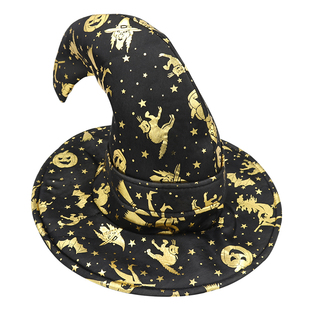 万圣节化妆舞会派对道具cos演出用品魔法师巫婆帽子巫师女巫帽