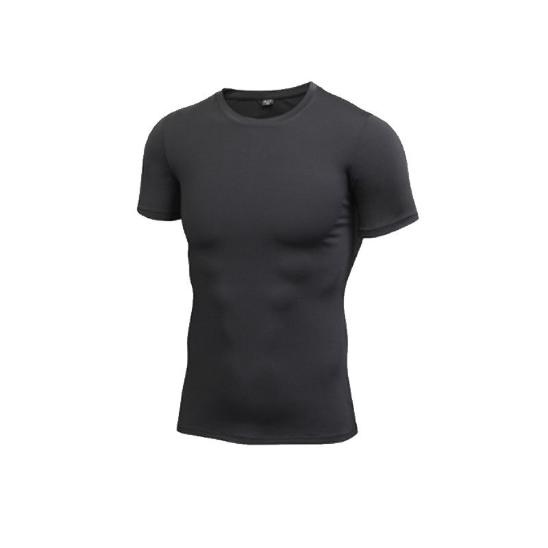 私人教练健身服短袖 紧身衣私教服定制高弹T恤纯色速干健身房上衣