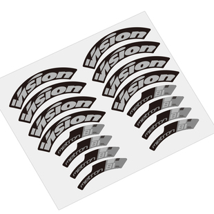 威神新款vision metron 81 sl轮组贴纸公路车碳刀圈轮圈防水disc