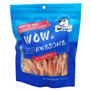 沃奥森狗零食鸡肉鸭肉干鳕鱼肉粒牛皮棒泰迪金毛训狗奖励宠物食品