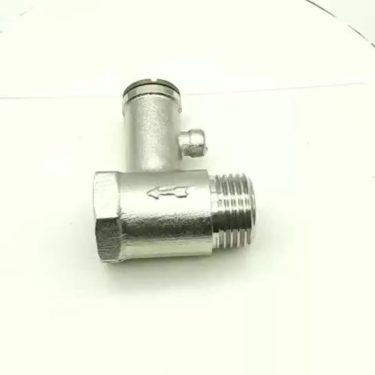 Factory Supply 1/2 Npt Brass Angel Valve Dn15 Boiler Safety Valve For