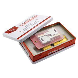 超C级防盗门锁芯 防锡防暴纯铜双面叶片锁芯