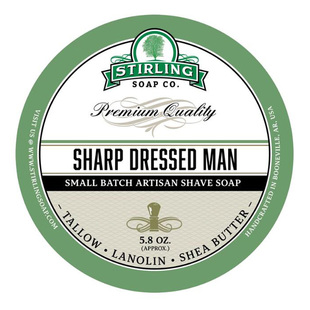 帝诗剃须皂 斯特林 sharp dressed man爱尔兰花呢香剃须泡沫皂