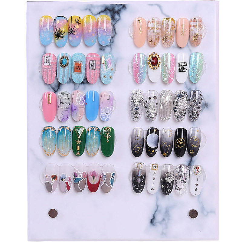 美甲款式专用展示板打版展示成品