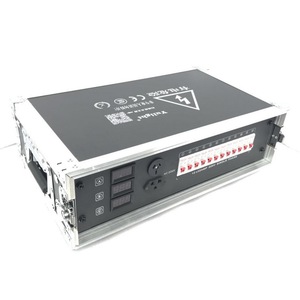 舞台灯光音响LED大屏12路电源直通箱12路4kw电源柜硅箱航空箱插头