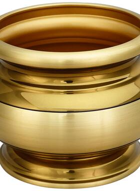 室内黄铜财神爷摆件佛堂熏香炉