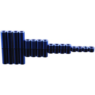 自制田宫四驱车改装配件1.5/3/6/12mm铝管螺丝套筒铝衬套 16颗