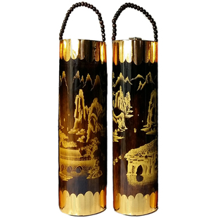 广西特产桂林竹筒酒53度壮泉竹筒三花酒1000ml竹筒大雕刻酒1L装