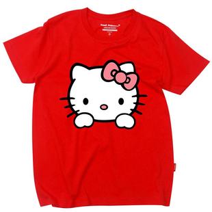 韩国ulzzang可爱卡通kt猫短袖t恤女宽松韩版学生BF风闺蜜装半袖夏