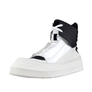 奈瑟国潮亮片高帮鞋男街舞鞋子潮高邦鞋拼色高帮板鞋青少年嘻哈鞋