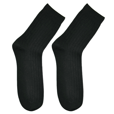 双装罗纹休闲吸汗棉袜