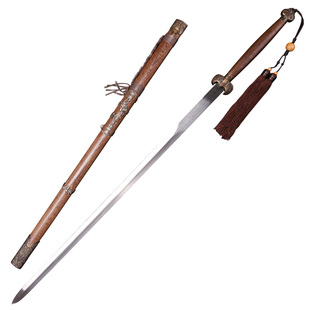 龙泉市泉字号宝剑五福临门双手剑太极剑手锻百炼钢八卦硬剑未开刃