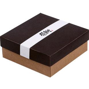 加厚牛皮纸巧克力素盒 50克月饼包装礼盒饼干盒阿胶糕礼品西点盒