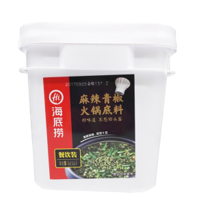 蜀海麻辣青椒火锅底料1kg*12袋青椒鱼麻辣烫旋转小火锅冒菜料餐饮