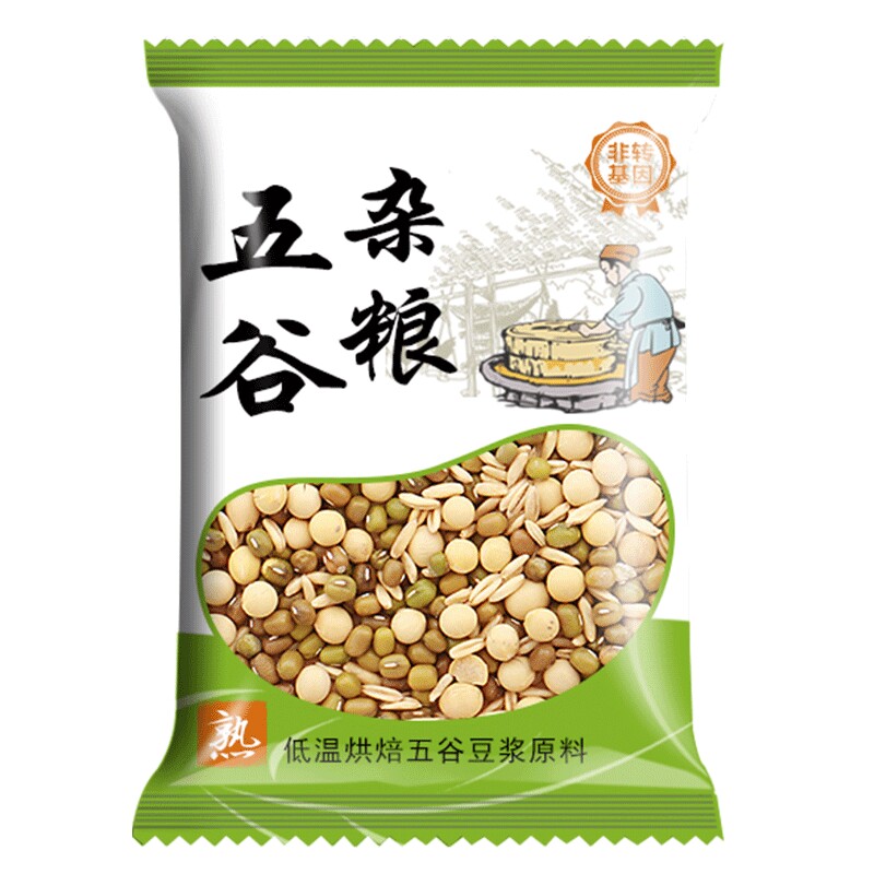 绿豆五谷豆浆原料低温烘焙商用