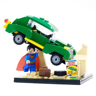 superman2015拼搭积木乐高