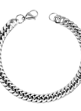男士钛钢首饰品蛇骨手链