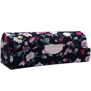 复古花布纹单支装口红盒子唇膏镜子包装盒传奇便携迷你首饰盒今生